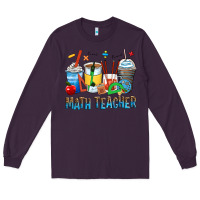 Plum math teacher coffee cups Long Sleeve Tee - Zillion Design Studio