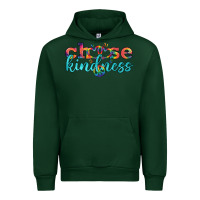 Forest Green Lgbtq Choose Kindness With Heart And Peace Urban Hoodie - BundleAndBundleShop
