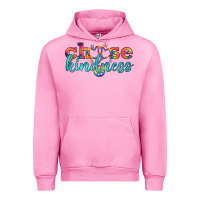 Fuchsia Pink Lgbtq Choose Kindness With Heart And Peace Urban Hoodie - BundleAndBundleShop