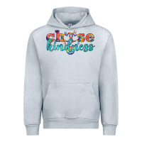 Heather Grey Lgbtq Choose Kindness With Heart And Peace Urban Hoodie - BundleAndBundleShop