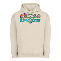 Pigment French Oak Lgbtq Choose Kindness With Heart And Peace Urban Hoodie - BundleAndBundleShop