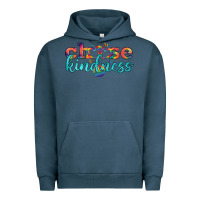Pigment Midnight Navy Lgbtq Choose Kindness With Heart And Peace Urban Hoodie - BundleAndBundleShop