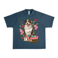 Midnight Navy Easter Aussie Australian Shepherd Urban Heavy Tee - RanaPortraitStore