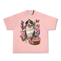 Salmon Easter Aussie Australian Shepherd Urban Heavy Tee - RanaPortraitStore