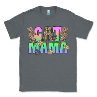 Charcoal Heather cat mama Classic Tee - CowhideDigitalArt