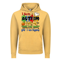 Vintage Mustard i have autism i can't say trick or treat Vintage Hoodie - JahusDesignShop
