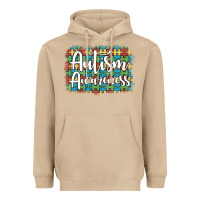 Mushroom autism awareness puzzle background Heavyweight Hoodie - Artiststas
