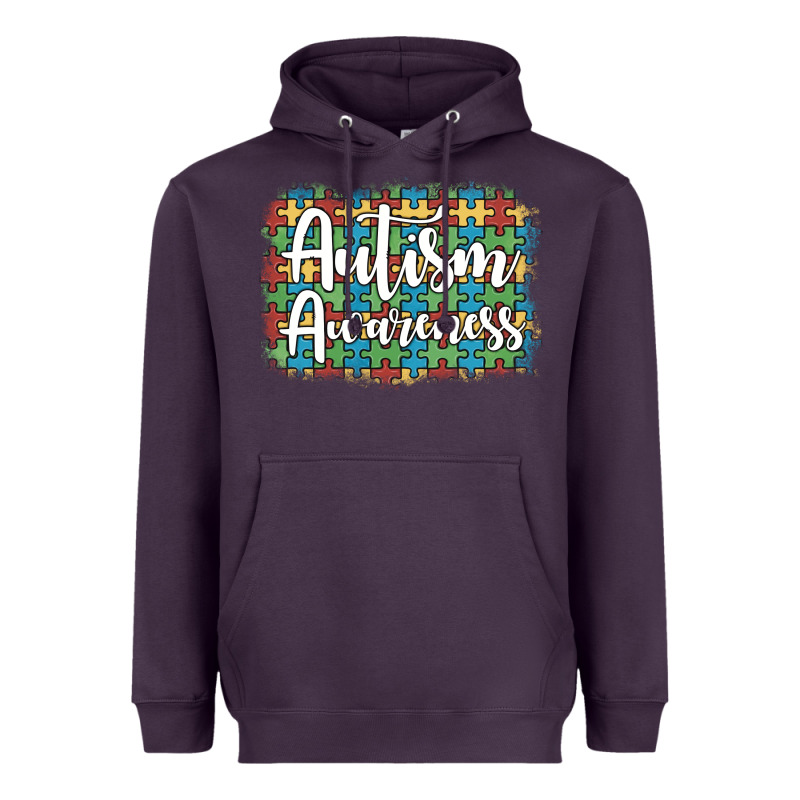 Autism Awareness Puzzle Background Heavyweight Hoodie by Artiststas | Teevron