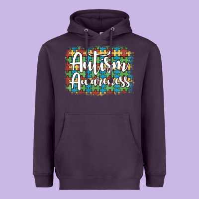 Autism Awareness Puzzle Background Heavyweight Hoodie Designed By Artiststas