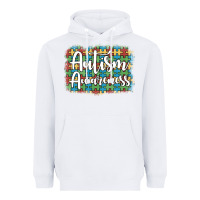 White autism awareness puzzle background Heavyweight Hoodie - Artiststas