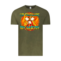 Vintage Olive i m fulfilling my destiny Vintage Tee - texasbilliewilder