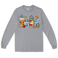 Heather Grey art teacher coffee cups Long Sleeve Tee - Zillion Design Studio