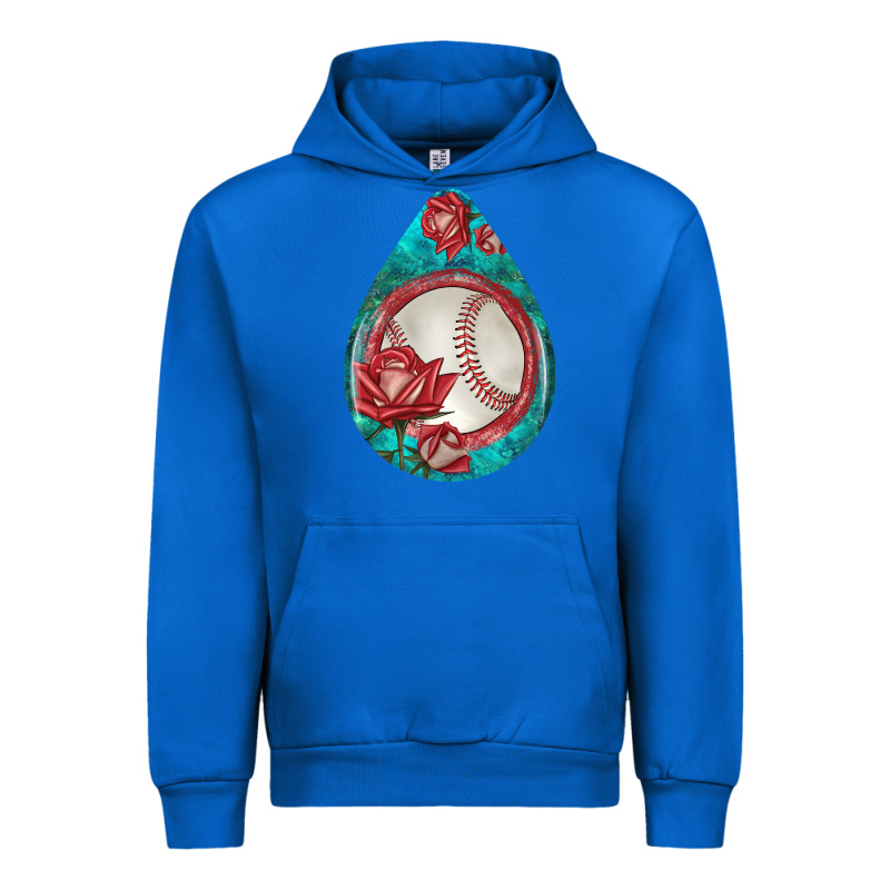 Baseball And Western Roses Teardrop  7 Urban Hoodie by BundleAndBundleShop | Teevron