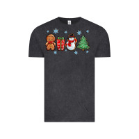 Vintage Black christmas gingerbread cookies Vintage Tee - Zillion Design Studio