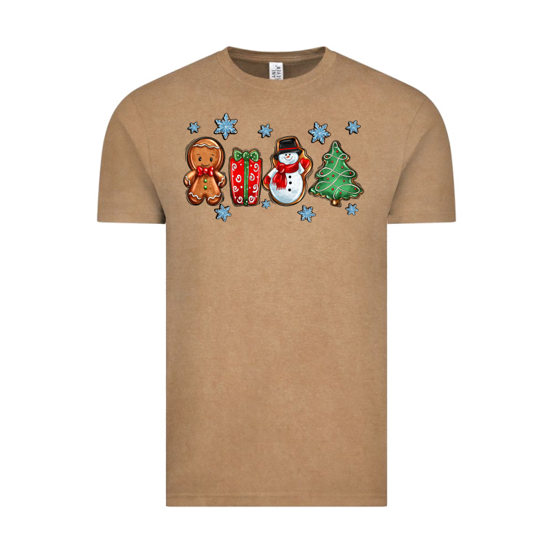 Christmas Gingerbread Cookies Vintage Tee by Zillion Design Studio | Teevron