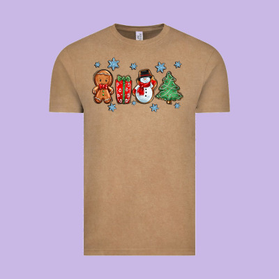 Christmas Gingerbread Cookies Vintage Tee Designed By Zillion Design Studio