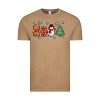 Vintage Coffee christmas gingerbread cookies Vintage Tee - Zillion Design Studio