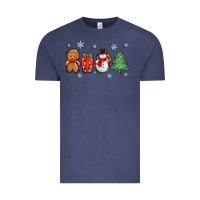 Vintage Denim christmas gingerbread cookies Vintage Tee - Zillion Design Studio