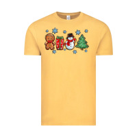 Vintage Mustard christmas gingerbread cookies Vintage Tee - Zillion Design Studio