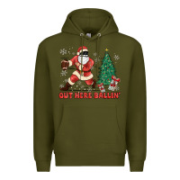 Army Green out here ballin' Premium Hoodie - MaliasSmallBusiness