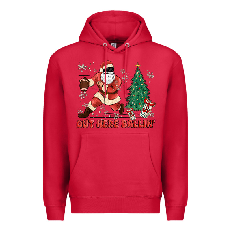 Out Here Ballin' Premium Hoodie by MaliasSmallBusiness | Teevron