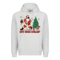 Dove Grey out here ballin' Premium Hoodie - MaliasSmallBusiness