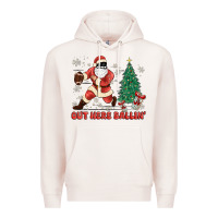 Pale Pink out here ballin' Premium Hoodie - MaliasSmallBusiness