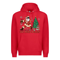 Red out here ballin' Premium Hoodie - MaliasSmallBusiness