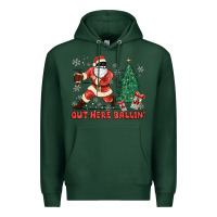 Sports Green out here ballin' Premium Hoodie - MaliasSmallBusiness