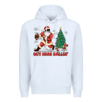 White out here ballin' Premium Hoodie - MaliasSmallBusiness