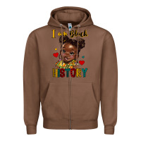 Chestnut i am black history Zipper Hoodie - HRA Design Shop
