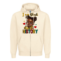 Sandshell i am black history Zipper Hoodie - HRA Design Shop