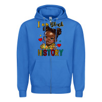 True Royal i am black history Zipper Hoodie - HRA Design Shop