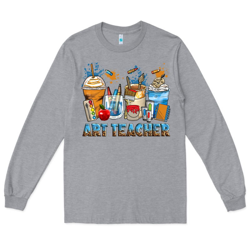 Art Teacher Coffee Cups Long Sleeve Tee by Zillion Design Studio | Teevron