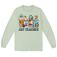 Matcha art teacher coffee cups Long Sleeve Tee - Zillion Design Studio