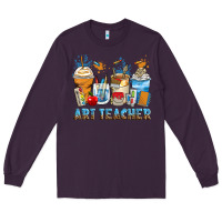 Plum art teacher coffee cups Long Sleeve Tee - Zillion Design Studio