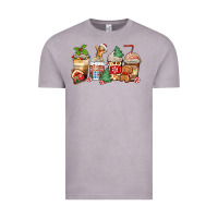 Vintage Zinc christmas gingerbread coffee cups Vintage Tee - Zillion Design Studio
