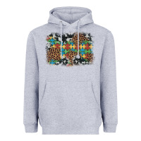 Heather Grey autism awareness leopard cowhide background Heavyweight Hoodie - Artiststas