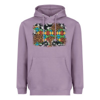 Lavender autism awareness leopard cowhide background Heavyweight Hoodie - Artiststas