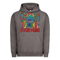 Pigment Tornado Lgbtq God Loves Everyone With Unicorn Urban Hoodie - BundleAndBundleShop