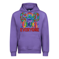 Tulip Lgbtq God Loves Everyone With Unicorn Urban Hoodie - BundleAndBundleShop