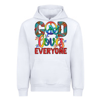 Lgbtq God Loves Everyone With Unicorn Urban Hoodie | Teevron