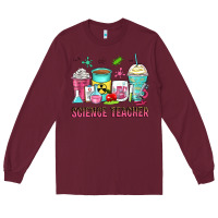 Burgundy science teacher coffee cups Long Sleeve Tee - Zillion Design Studio