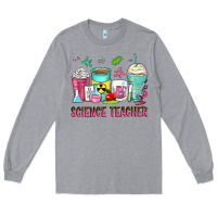 Heather Grey science teacher coffee cups Long Sleeve Tee - Zillion Design Studio