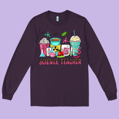 Science Teacher Coffee Cups Long Sleeve Tee Designed By Zillion Design Studio