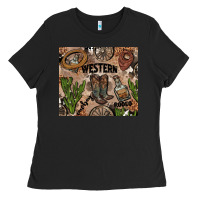Black western rodeo Ladies Tee - AdoDesignShop