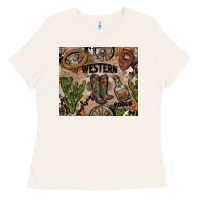 Bone western rodeo Ladies Tee - AdoDesignShop