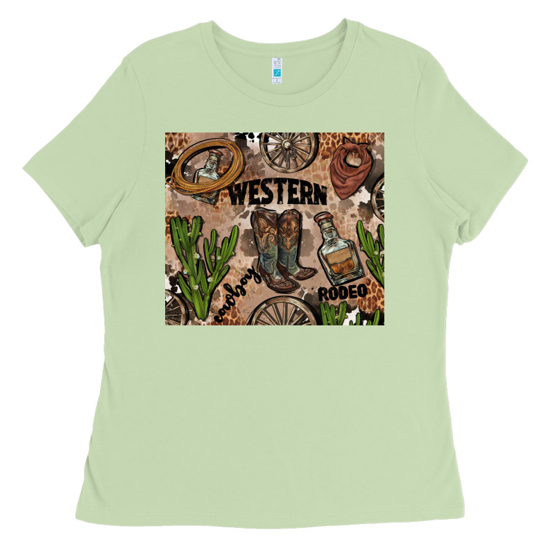 Western Rodeo Ladies Tee by AdoDesignShop | Teevron