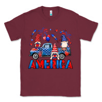 Burgundy American truck gnomes Classic Tee - Neo Western