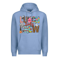 Colony Blue lunch lady crew Premium Hoodie - NancyCooperArtShop